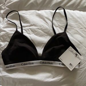 NWT Calvin Klein triangle bra